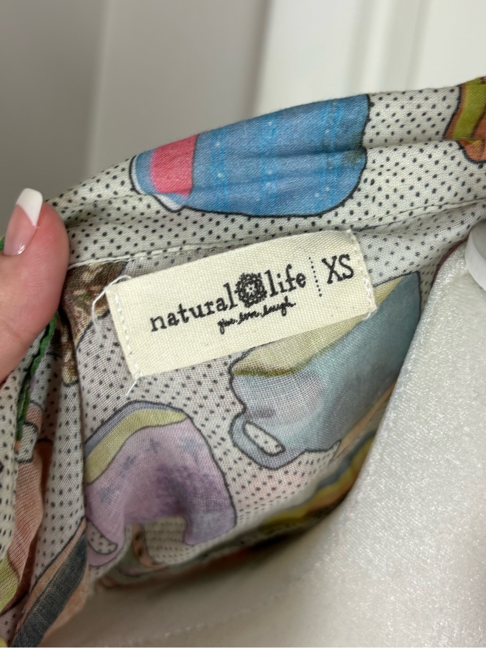 Natural Life Lightweight Teacup Coffee Mug Night Shirt Size XS - Picture 5 of 6
